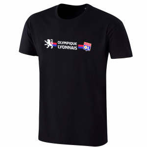 Unisex Ferveur Black T-Shirt - Olympique Lyonnais