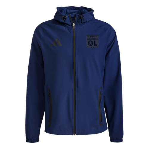 24-25 Unisex Navy Blue VT Jacket - Olympique Lyonnais