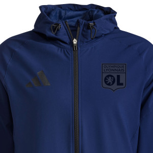 24-25 Unisex Navy Blue VT Jacket - Olympique Lyonnais