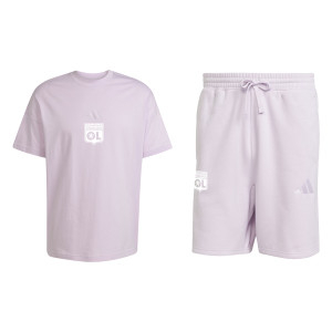 T-shirt et short mauve adidas homme