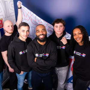 Sweat à capuche Ferveur Noir Mixte - Olympique Lyonnais