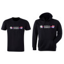 Ferveur black mixed T-shirt and hoodie