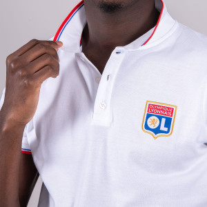 Polo OL CultureClub Blanc Homme - Olympique Lyonnais