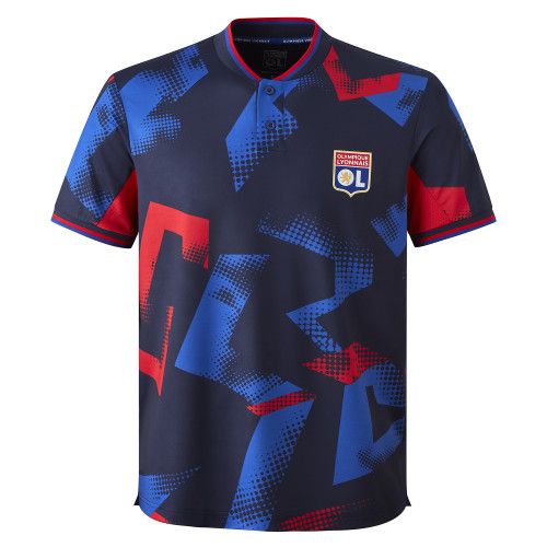 Polo OL Training Fusion Bleu Marine Homme - Olympique Lyonnais