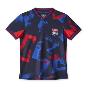 Navy Blue Junior Training Fusion Polo - Olympique Lyonnais