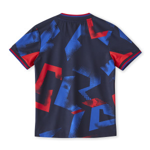 Navy Blue Junior Training Fusion Polo - Olympique Lyonnais