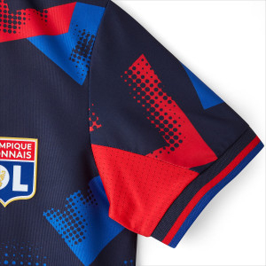 Navy Blue Junior Training Fusion Polo - Olympique Lyonnais