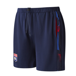 Navy Blue Men’s Training Fusion Shorts - Olympique Lyonnais