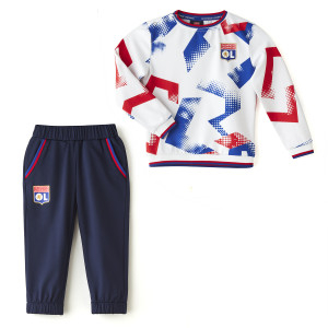 Ensemble Training Fusion Blanc et Bleu Bébé
