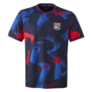 Navy Blue Men’s Training Fusion T-Shirt - Olympique Lyonnais