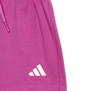 Ensemble T-Shirt - Short 3S Bébé - Short 3S Blanc et Rose Fille - Olympique Lyonnais