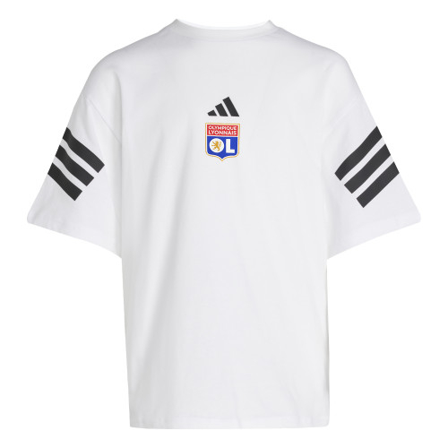 Junior's FI 3S White T-Shirt - Olympique Lyonnais