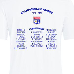 T-Shirt OL Féminin Championnes 24-25 - Olympique Lyonnais