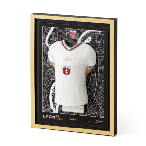 Mini Cadre Maillot 75 Ans - Olympique Lyonnais