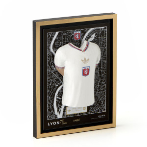 Mini Cadre Maillot 75 Ans - Olympique Lyonnais