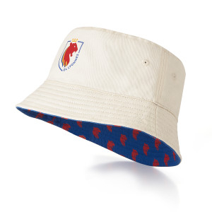 Bob Réversible OL Lyonnes Beige Mixte - Olympique Lyonnais