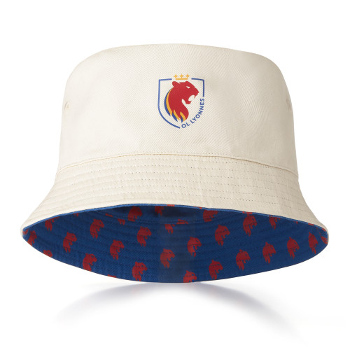 Bob Réversible OL Lyonnes Beige Mixte - Olympique Lyonnais