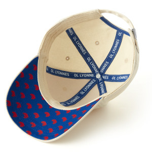 Casquette OL Lyonnes Beige Mixte - Olympique Lyonnais