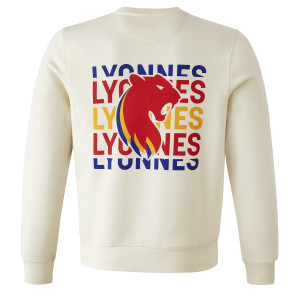 Sweat OL Lyonnes Essentials Beige Mixte - Olympique Lyonnais