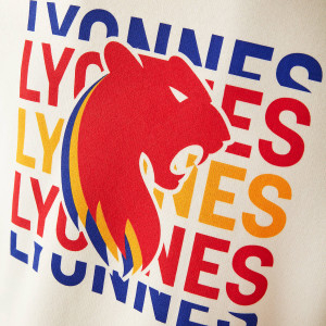 Sweat OL Lyonnes Essentials Beige Mixte - Olympique Lyonnais