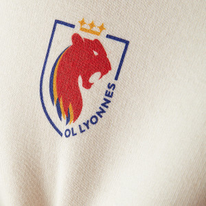 Sweat OL Lyonnes Essentials Beige Mixte - Olympique Lyonnais