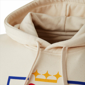 Beige OL Lyonnes Crest Hoodie - Olympique Lyonnais