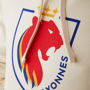 Sweat à capuche Blason OL Lyonnes Beige Mixte - Olympique Lyonnais