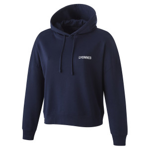Navy Blue OL Lyonnes Women's Hoodie - Olympique Lyonnais