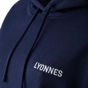 Navy Blue OL Lyonnes Women's Hoodie - Olympique Lyonnais