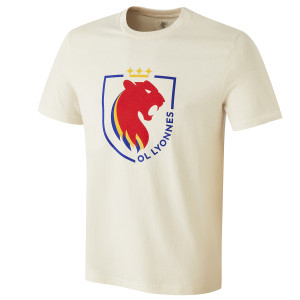 T-Shirt Blason OL Lyonnes Beige Mixte - Olympique Lyonnais