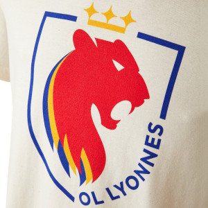 T-Shirt Blason OL Lyonnes Beige Mixte - Olympique Lyonnais