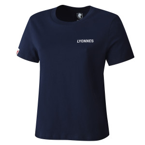T-Shirt OL Lyonnes Bleu Marine Femme - Olympique Lyonnais
