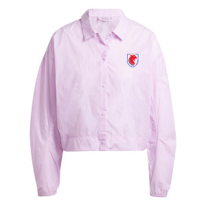 adidas Women's Pink Jacket - City Escape - OL Lyonnes