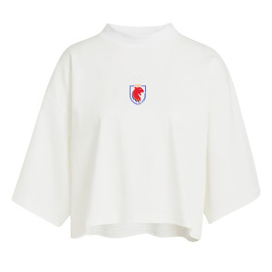 T-Shirt Blanc Ample adidas Femme - City Escape - OL Lyonnes