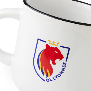 Mug Vintage OL Lyonnes Blanc - Olympique Lyonnais