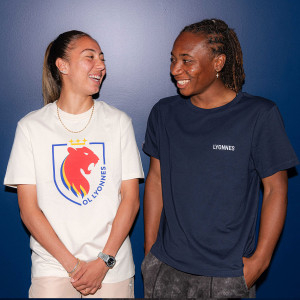 T-Shirt OL Lyonnes Bleu Marine Femme - Olympique Lyonnais