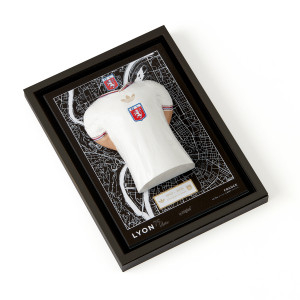 75 Years Mini Jersey Frame - Olympique Lyonnais