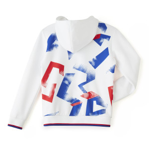 Veste à capuche blanche Training Fusion Junior - Olympique Lyonnais