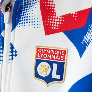 Veste à capuche blanche Training Fusion Junior - Olympique Lyonnais