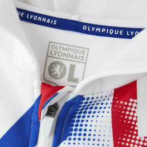 Veste à capuche blanche Training Fusion Junior - Olympique Lyonnais