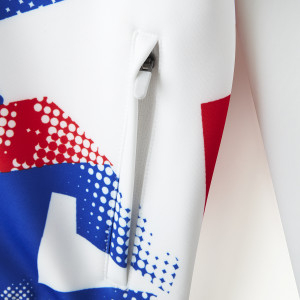 Veste à capuche blanche Training Fusion Junior - Olympique Lyonnais
