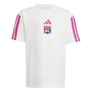 Ensemble T-Shirt - Short BL Blanc et Rose Fille - Olympique Lyonnais
