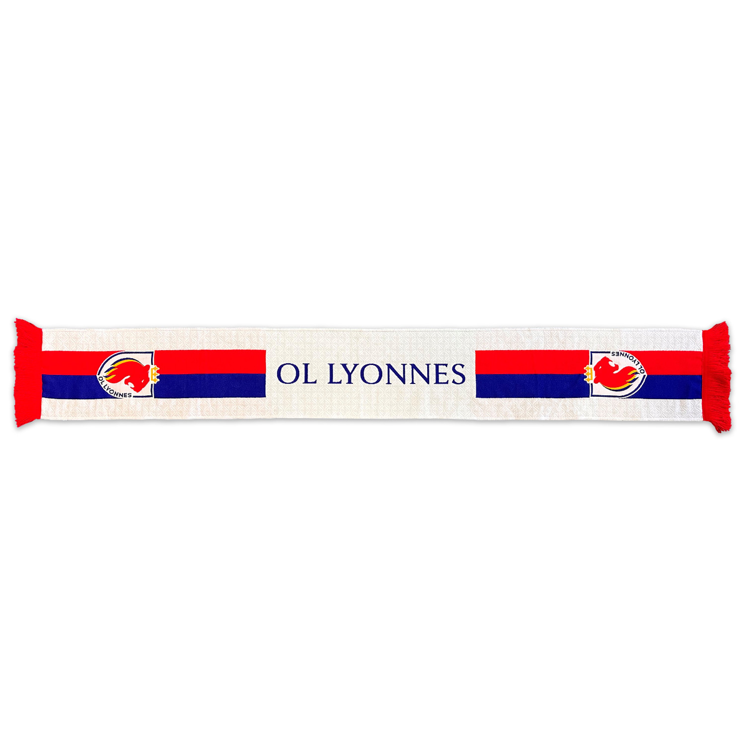 Écharpe Supporter OL Olympique Lyonnais Umbro Vintage – Double Face Jaune & Noir