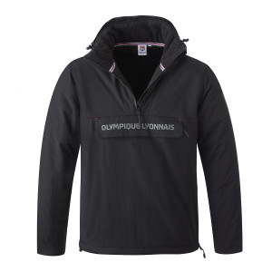 Anorak OL Noir Mixte - Olympique Lyonnais