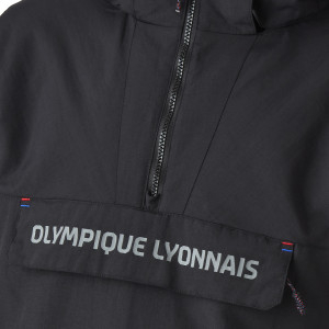 Anorak OL Noir Mixte - Olympique Lyonnais