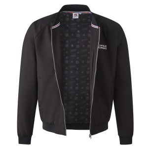 Black OL Unisex Bomber Jacket - Olympique Lyonnais