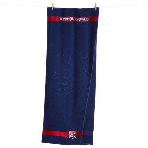 Serviette de Bain Olympique Lyonnais Bleue