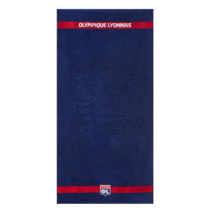 Serviette de Bain Olympique Lyonnais Bleue