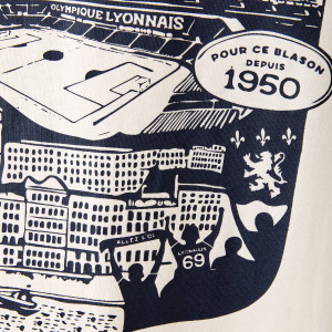 Blason Off-White Unisex T-Shirt - Olympique Lyonnais