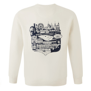 Sweatshirt Blason Off-White Mixte